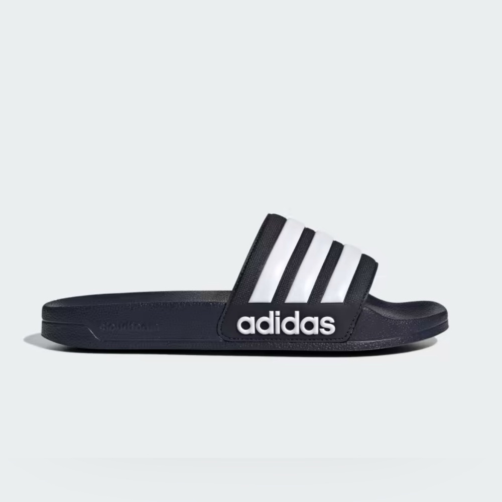 Adidas Adilette Shower Men's Slides - Core Black/Cloud White , US Size 13
